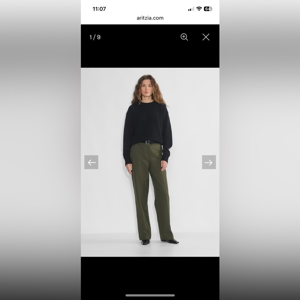 Babaton Agency Pant - (Re)ssential
Softly structured high-rise trousers Size 8